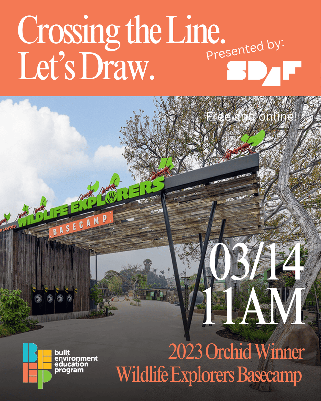 Crossing The Line. Let's Draw. Wildlife Explorers Basecamp