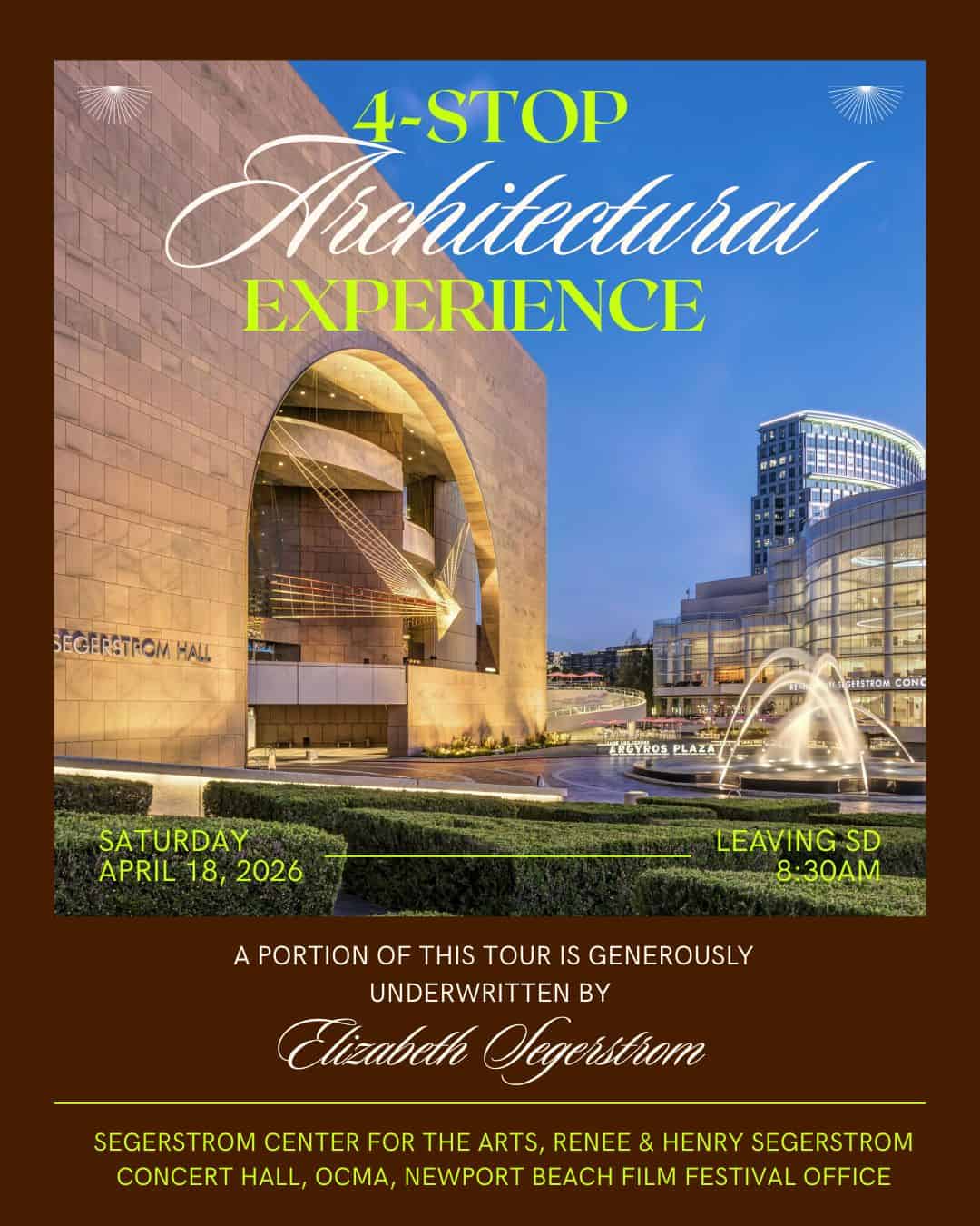 HP 2026 Segerstrom OC Tour